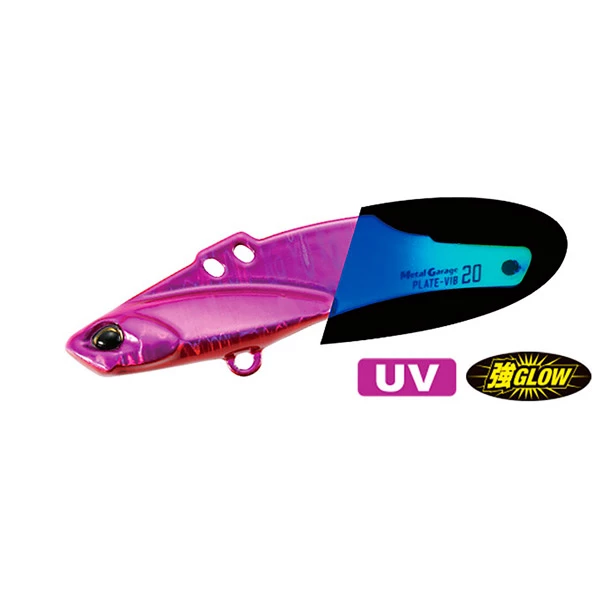 Budsjett 😀 Produkter DUO Metal Garage Plate-Vib Tachiou Limited 20g – UV Purple Glow Tail ⭐