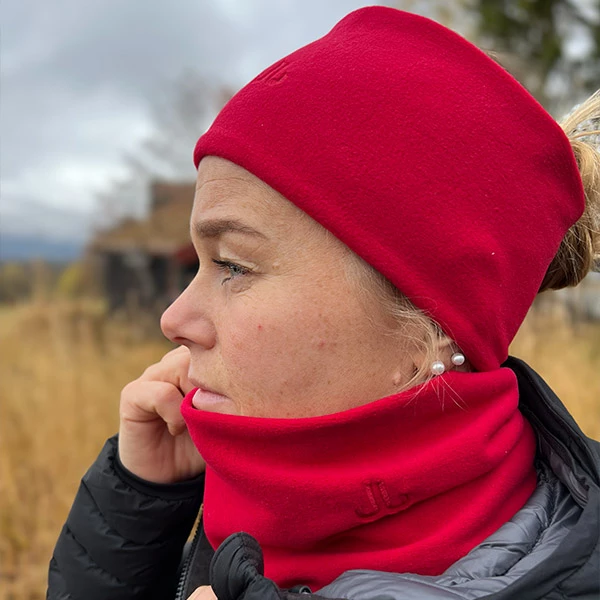 Flash salg 😀 Herre Jail Jam Stretch Ring, Fleecehals (Red) ⭐ - Bilde 2